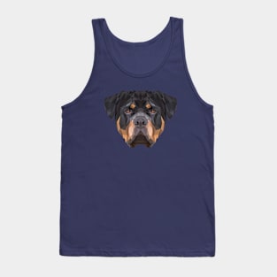 Rottweiler Low Poly Art Tank Top